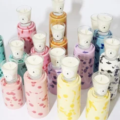 Cream and Yellow Totem with Scented Candle Fragrance Agrumeto