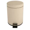 Cream Toilette Bin