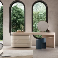 Cream Vanity Desk