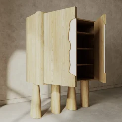 Creta Oak & Marble Cabinet