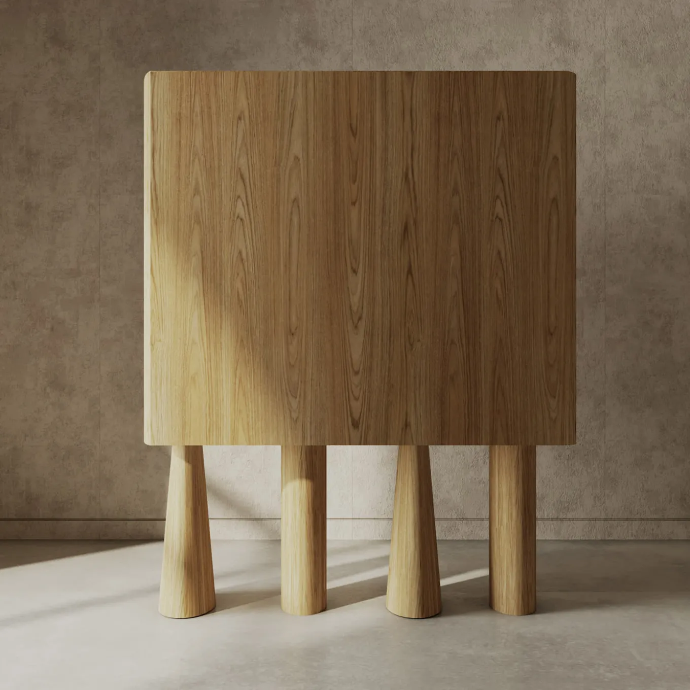 Creta Oak & Marble Cabinet