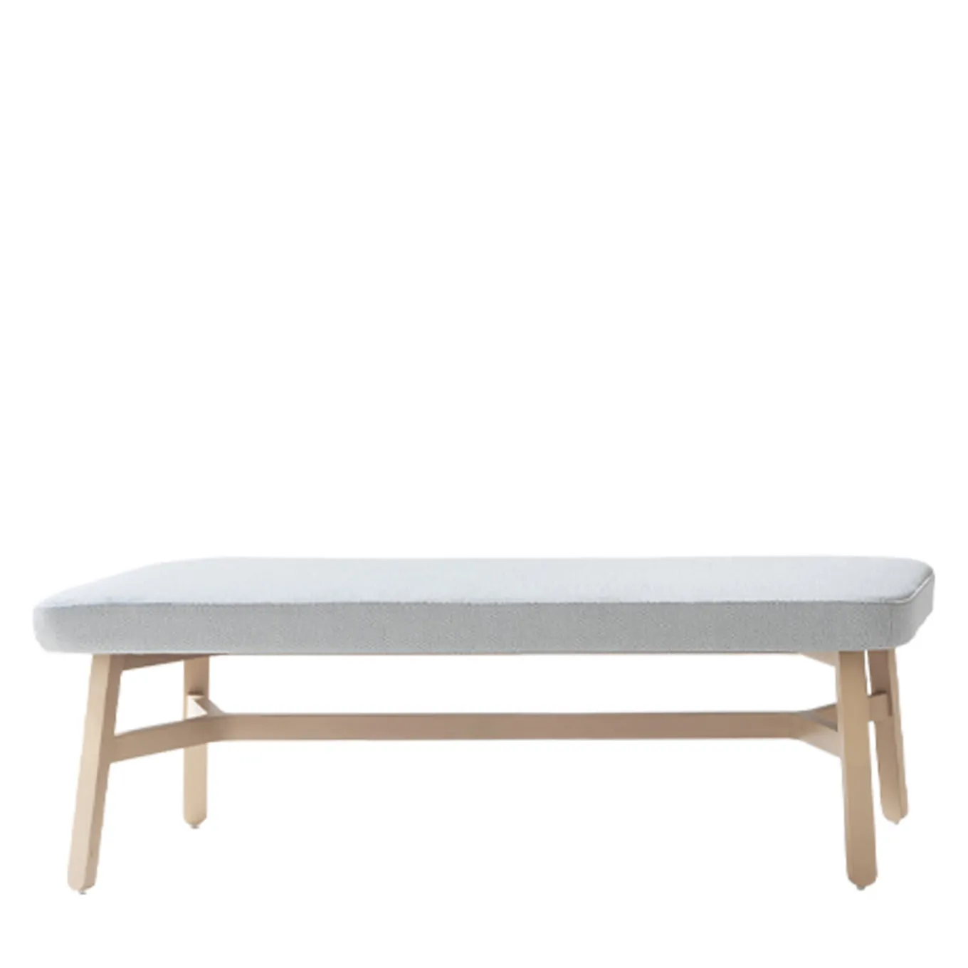 Croissant 569 Light Gray Ottoman by Emilio Nanni