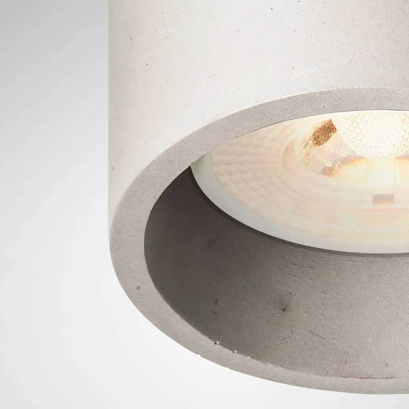 Cromia Large Dove Gray Ceiling Lamp