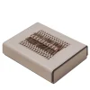 Crosera Beige Leather Domino Game Box
