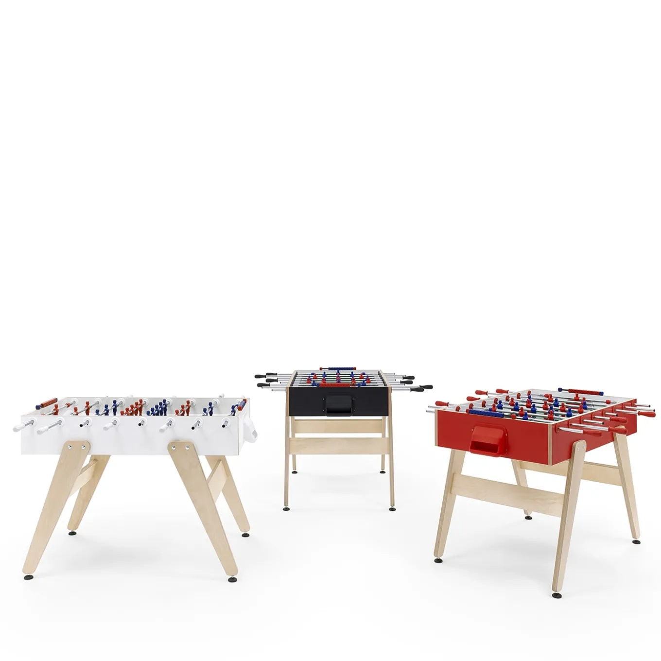 Cross Outdoor Black Foosball Table by Basaglia + Rota Nodari