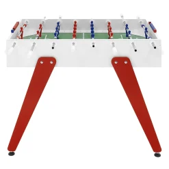 Cross White and Red Foosball Table by Basaglia + Rota Nodari