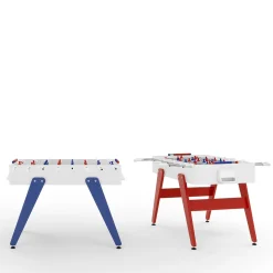 Cross White and Red Foosball Table by Basaglia + Rota Nodari
