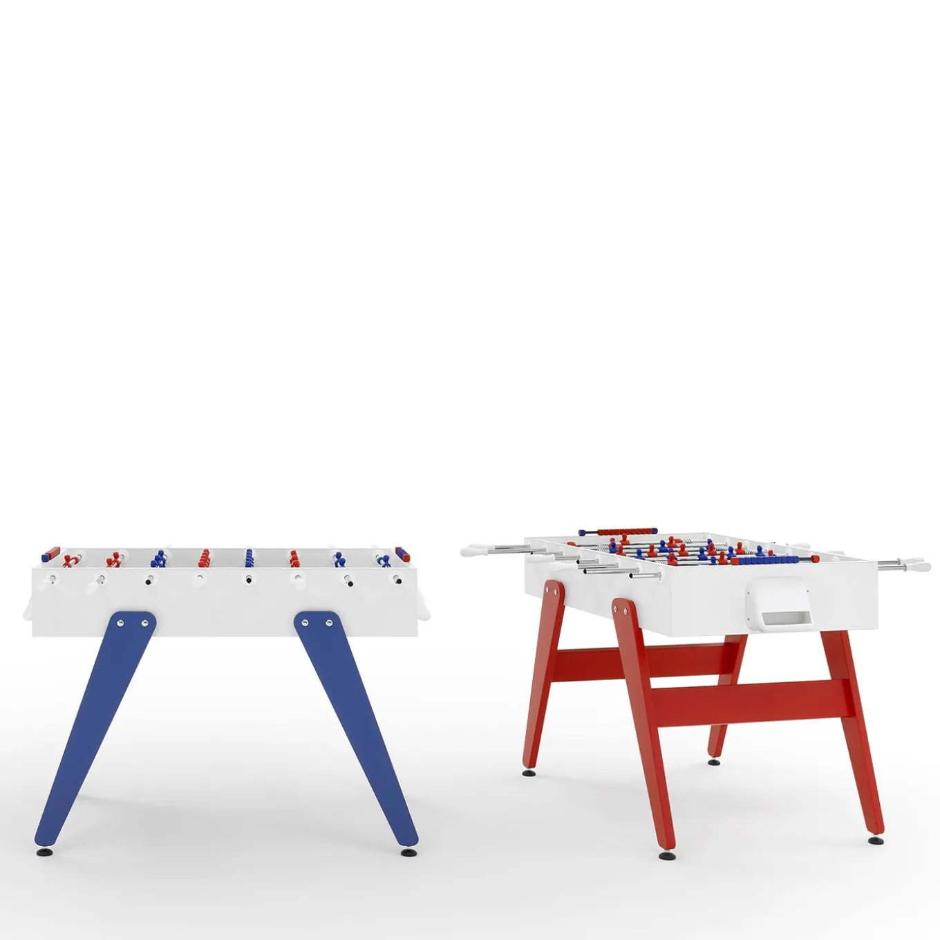 Cross White and Red Foosball Table by Basaglia + Rota Nodari