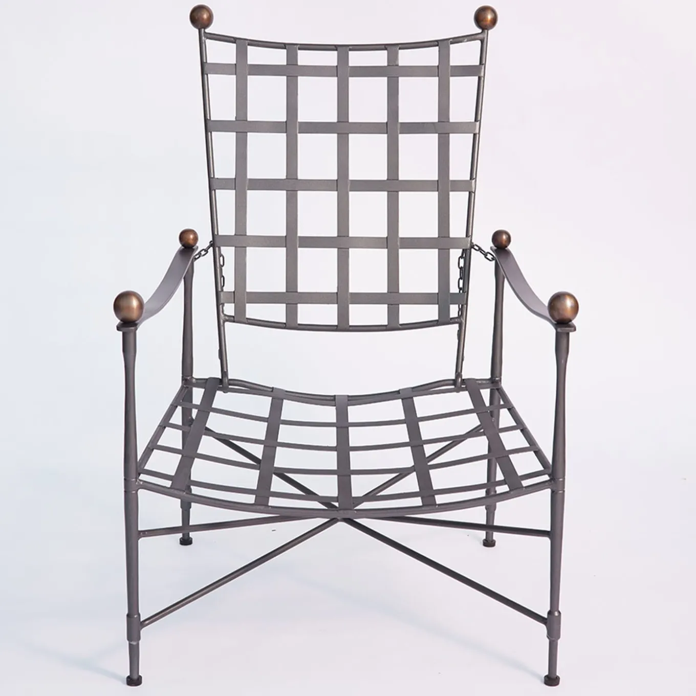 Crossweave Cushioned Reclining Armchair