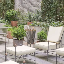 Crossweave Cushioned Reclining Armchair