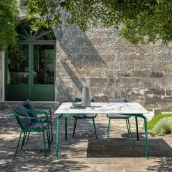 Cruise Alu Square Dining Table by Ludovica & Roberto Palomba