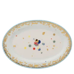 Crystal Rim Oval Serving Plate #2