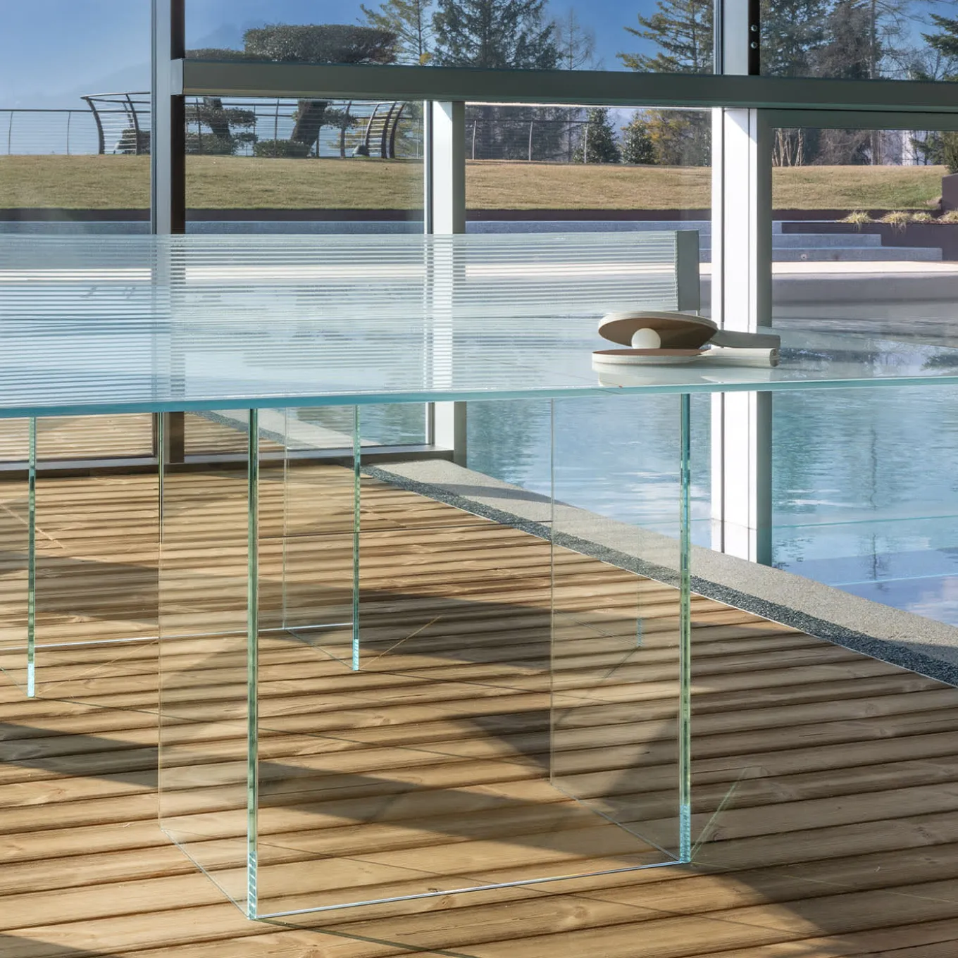 Crystal White Ping Pong Table