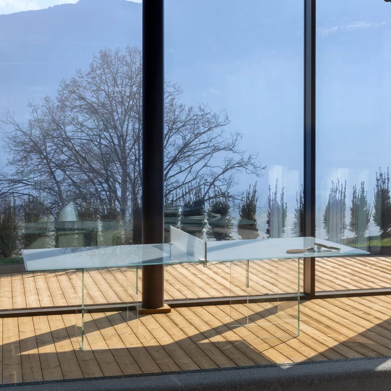 Crystal White Ping Pong Table