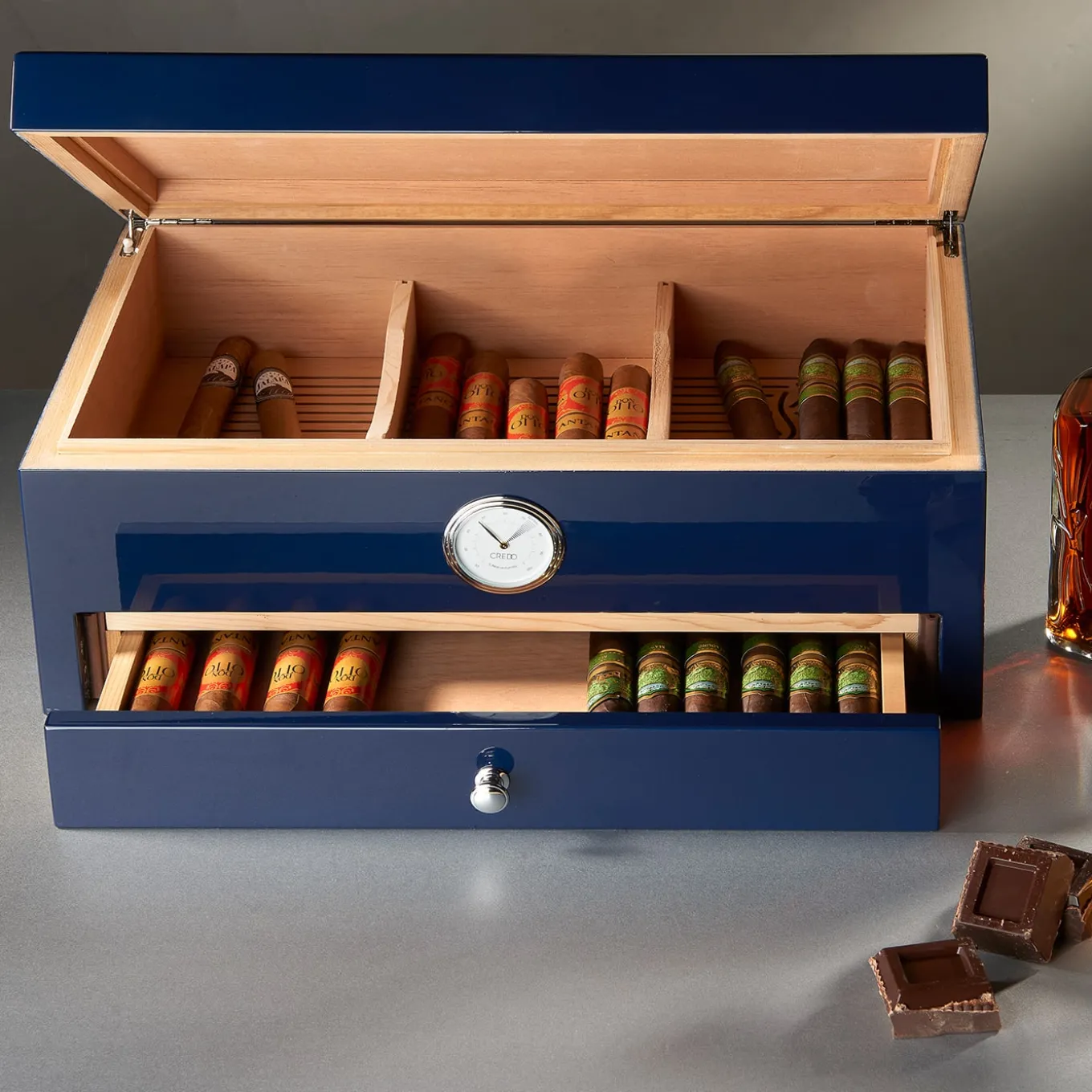 Cuba-inspired Blue Humidor (Special Club Edition)
