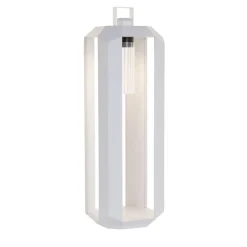 Cube Large White Outdoor Lantern