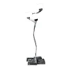 Cube 4-Light Brushed Iron Floor Lamp