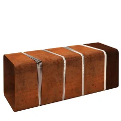 Cubica Corten Steel Bench
