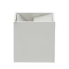 Cubo Large White Ashtray by Bruno Munari