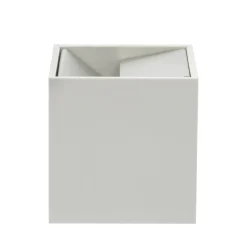 Cubo Large White Ashtray by Bruno Munari