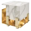 Cubo White Marble Small Table Lamp