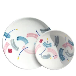 Cuboro Set Of 2 Dinner & Soup Plates