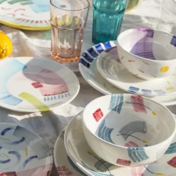 Cuboro Set Of 2 Dinner & Soup Plates