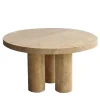 Cuddle Beige Travertine Coffee Table