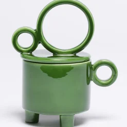 Cup Erba Green Ceramic Candle