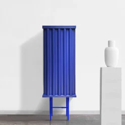 Curl Electric Blue MDF Cabinet