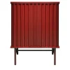 Curl Fire Red 2-Door MDF Cabinet