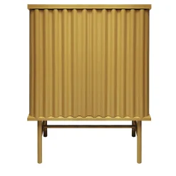 Curl Golden Yellow 2-Door MDF Cabinet