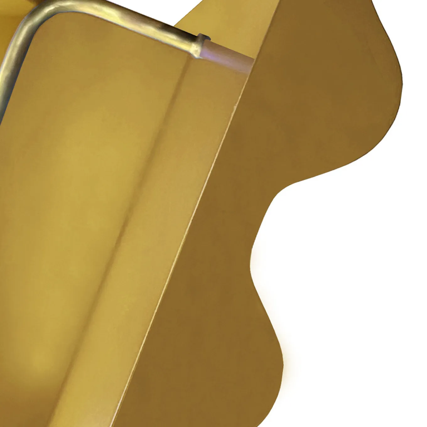 Curl Golden Yellow 2-Door MDF Cabinet