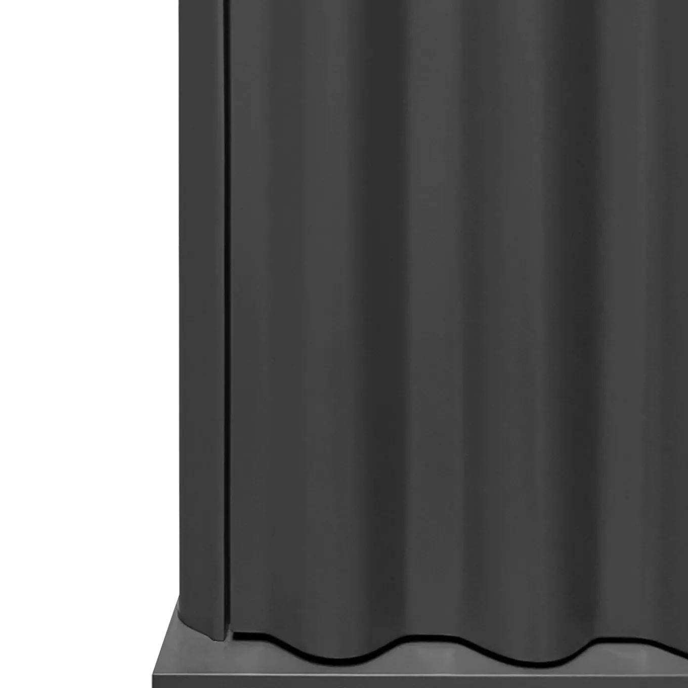 Curl Slate Gray 2-Door MDF Cabinet