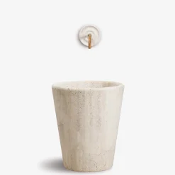 Current travertine Outdoor basin