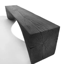 Curve Volcano-Black Bench by Brodie Neill