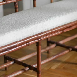 Cushioned Bamboo Bench