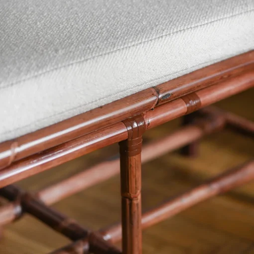 Cushioned Bamboo Bench