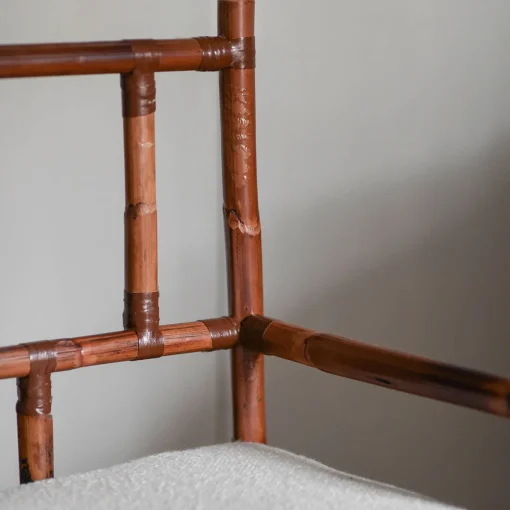 Cushioned Bamboo Bench
