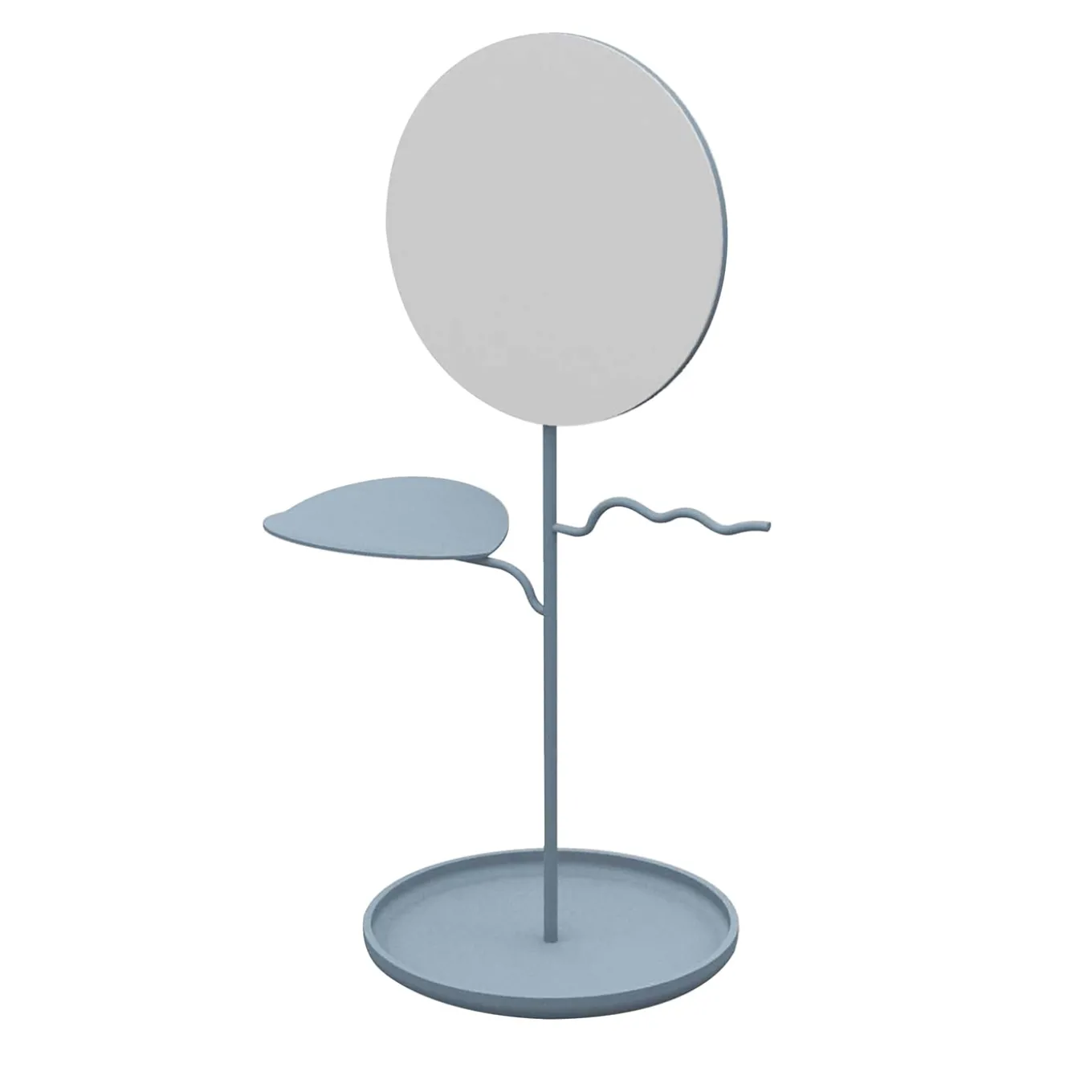 Custode Baby-Blue Jewelry Stand with Mirror