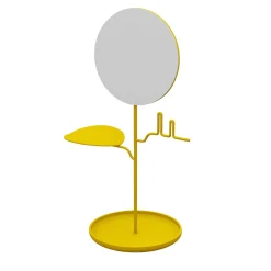 Custode Yellow Jewelry Stand with Mirror