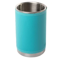 Cylindrical Turquoise Glacette
