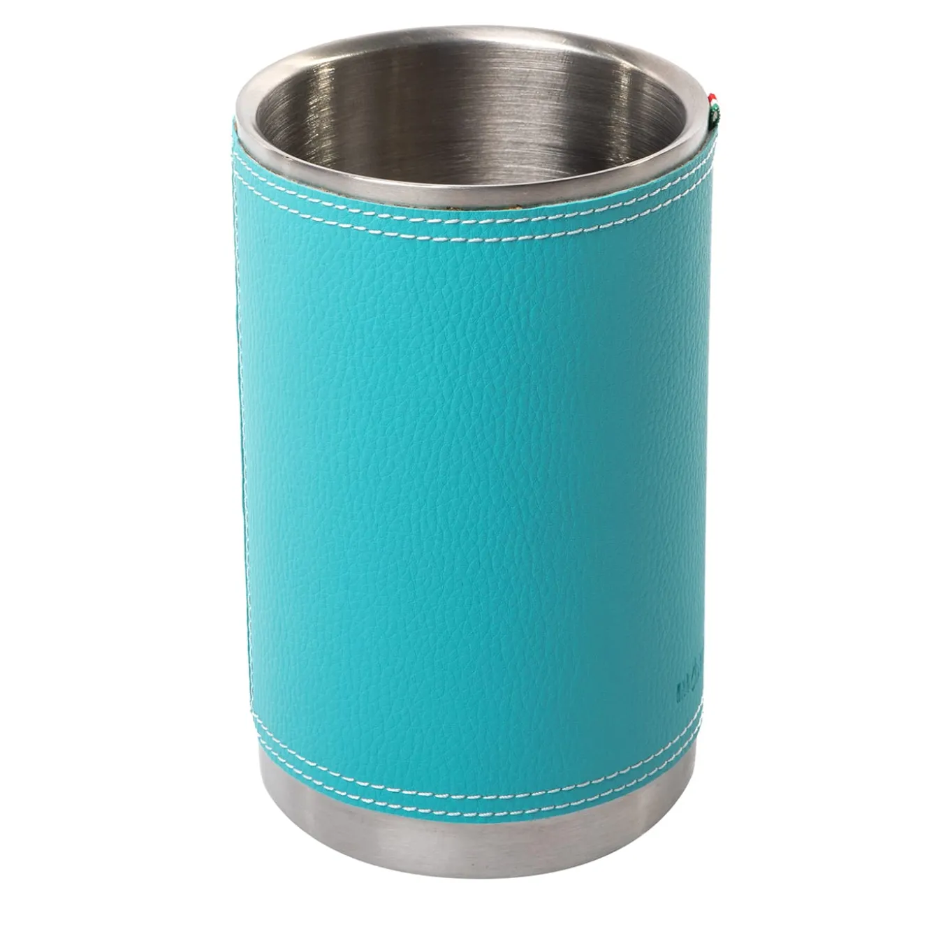 Cylindrical Turquoise Glacette