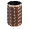 Cézanne Leather & Rattan Mini Bin