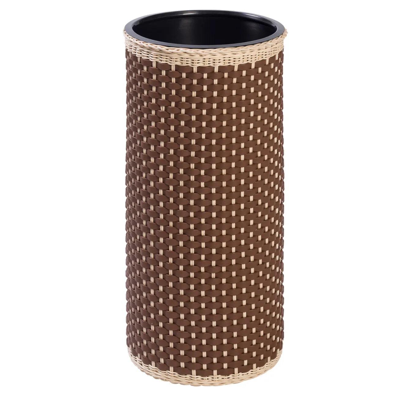 Cézanne Leather & Rattan Umbrella Stand