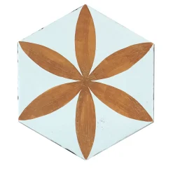 Daamè Set of 28 Hexagonal Orange Tiles #1