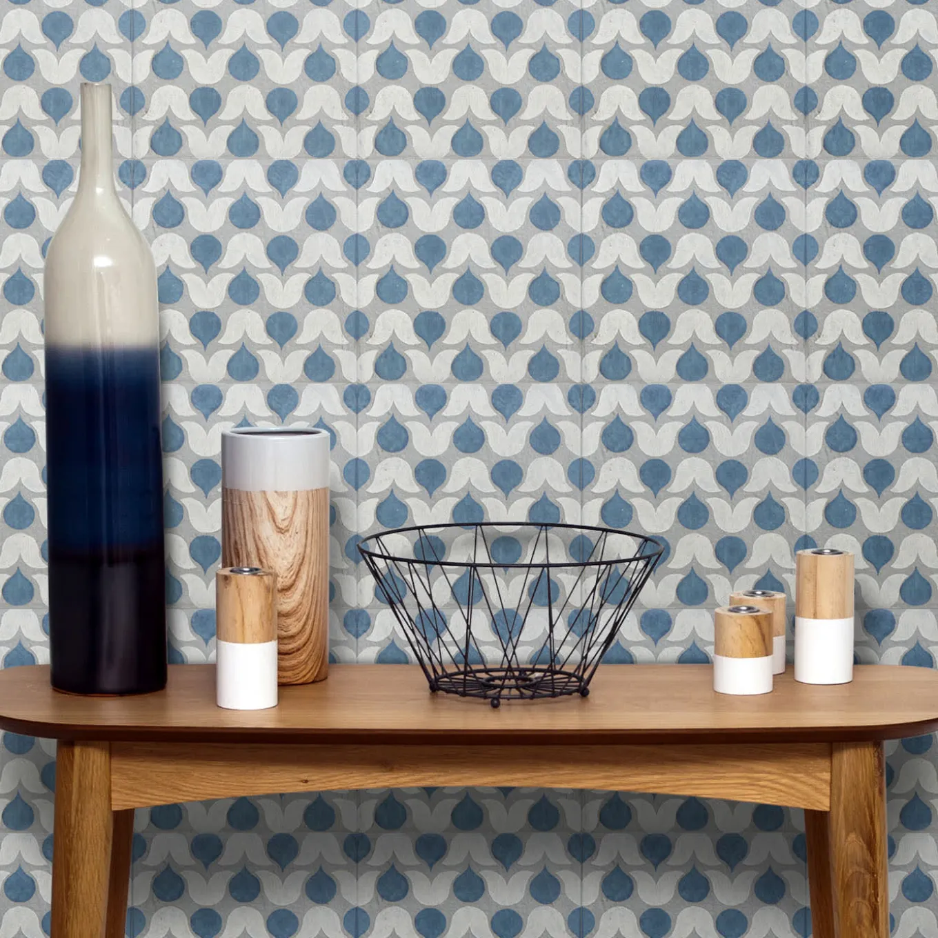 Daamè Set of 25 Square Ivory Tiles #2