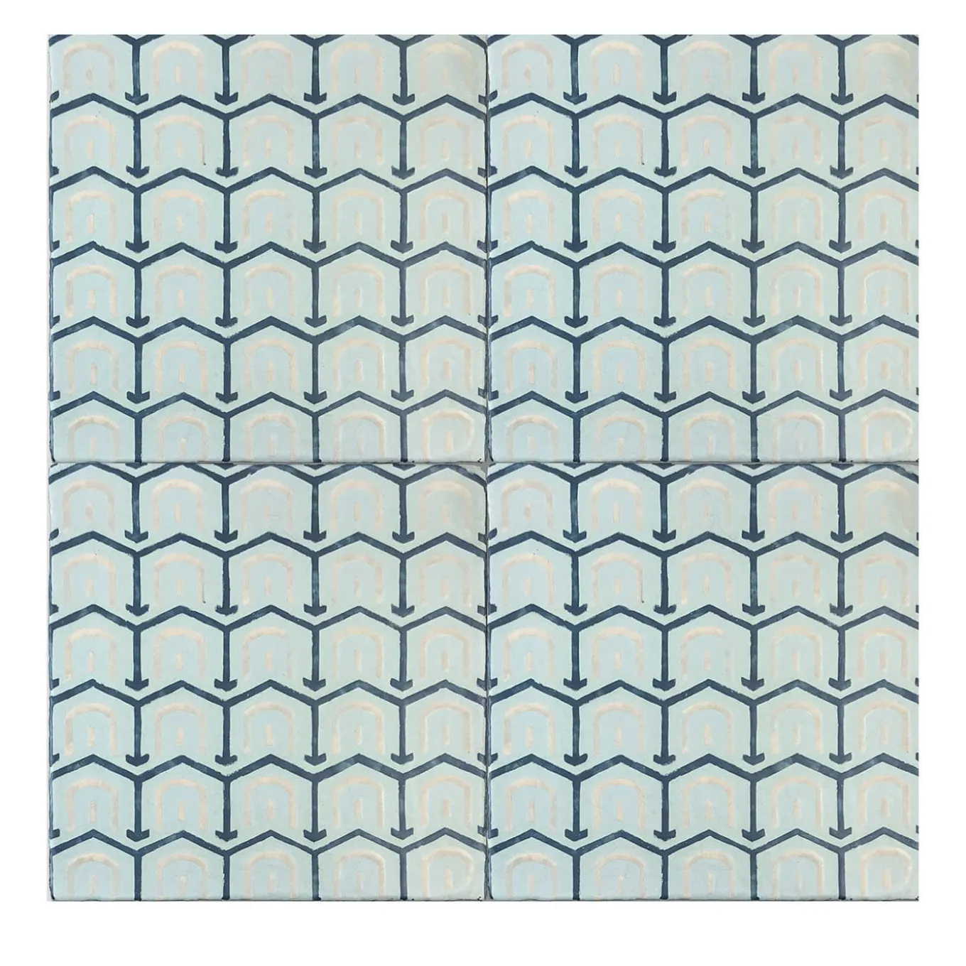 Daamè Set of 25 Square Light-Blue Tiles #2