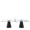 Dada Glass Black Ping Pong Table