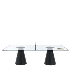 Dada Glass Black Ping Pong Table